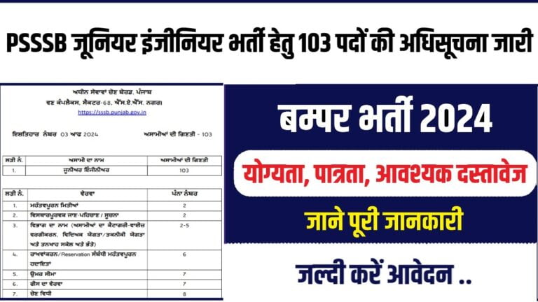 PSSSB-Junior-Engineer-Bharti-2024