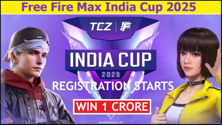 Free Fire Max India Cup 2025 Registration starts win 1 crore