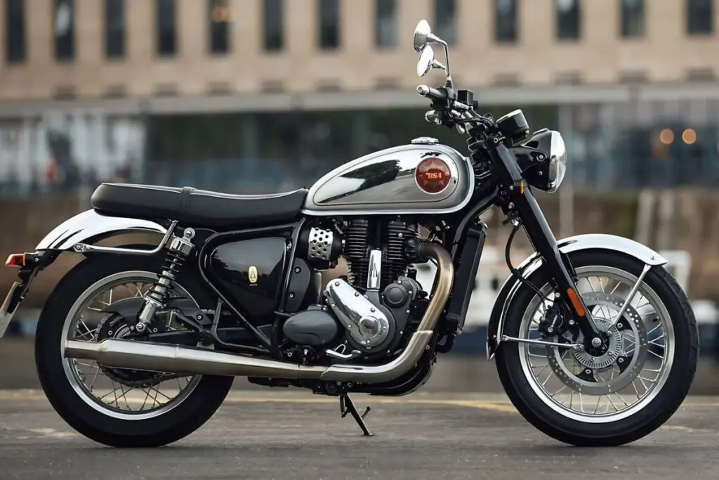BSA Gold Star 650: ब्रिटिश ब्रांड की दमदार वापसी, 45.6 bhp पावर, रेट्रो डिजाइन, कीमत ₹3.12 लाख से शुरू BSA Gold Star 650: ब्रिटिश ब्रांड की दमदार वापसी, 45.6 bhp पावर, रेट्रो डिजाइन, कीमत ₹3.12 लाख से शुरू