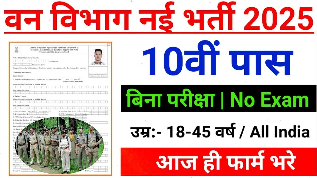 Van Vibhag Vacancy 2025: हजारों पदों पर सरकारी जॉब्स का बड़ा अवसर, अभी आवेदन करें और सपनों को साकार बनाएं! Van Vibhag Vacancy 2025: हजारों पदों पर सरकारी जॉब्स का बड़ा अवसर, अभी आवेदन करें और सपनों को साकार बनाएं!