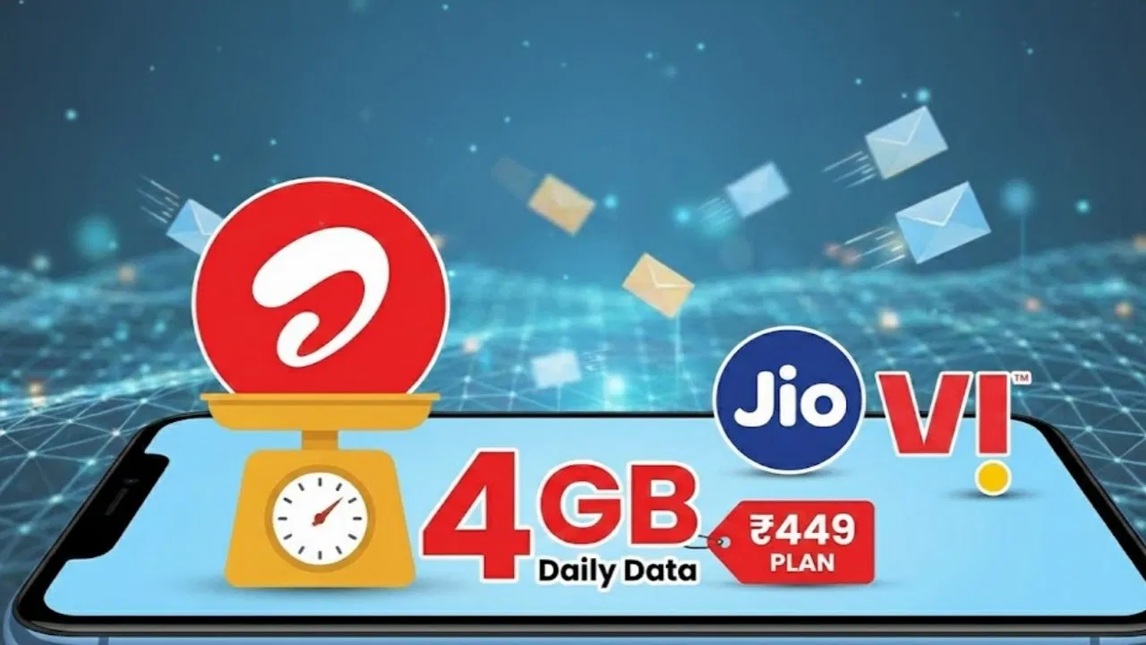 Airtel 449 Plan है बड़ा धमाकेदार, रोज 4GB डेटा के साथ Jio और Vi को पछाड़ा!