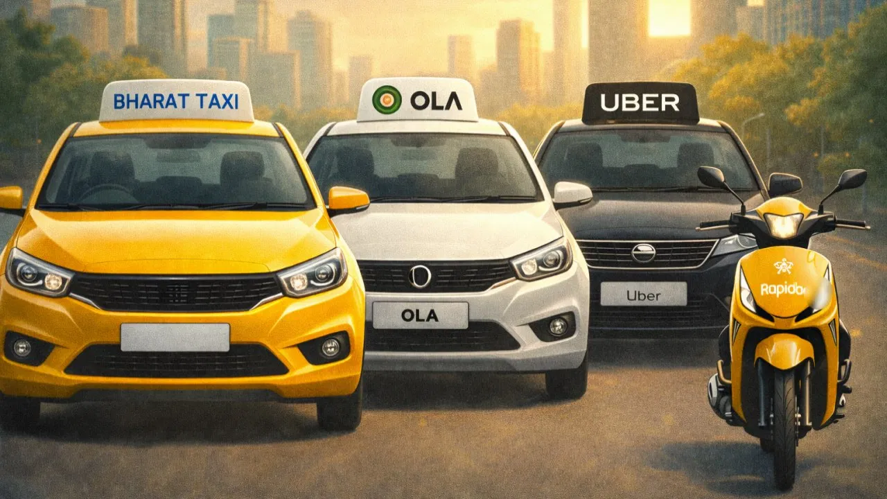 Bharat Taxi: ओला, उबर की बजेगी बेंड, 1 जनवरी 2026 से सस्ती सवारी और ड्राइवरों की बेहतर कमाई का नया दौर शुरू!