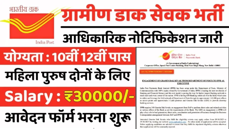 India Post GDS Recruitment 2026: योग्यता, आयु सीमा और चयन प्रक्रिया की पूरी जानकारी