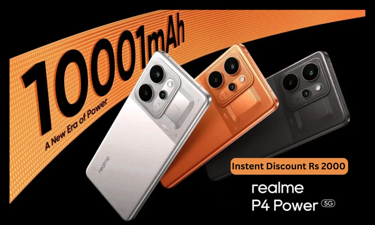 Realme P4 Power 5G on Sale: 10001mAh बैटरी वाला पावरफुल स्मार्टफोन अब सेल पर, ₹2000 की छूट के साथ खरीदें!